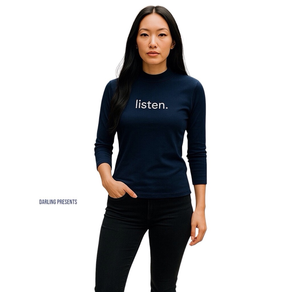 Daydream Nation ‘Listen’ Pullover Top Women Color Blue Size XS